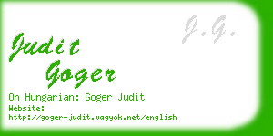 judit goger business card